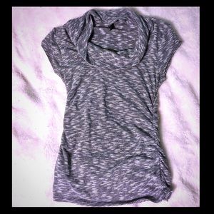 White & black dressy top